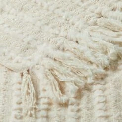 Cowley Chenille Throw - Cream