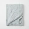 Kennett Diamond Knit Throw - Grey