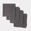 Milano Linen Napery - Charcoal