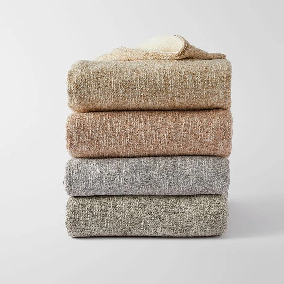 Bramley Sherpa Reverse Throw - Butter – Image 2