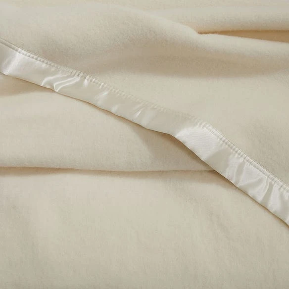 Cooper Woollen Blanket - Natural White – Image 3