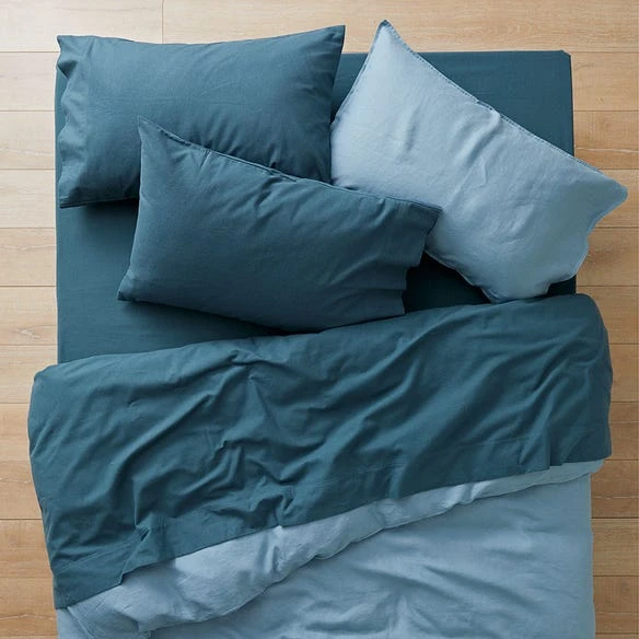 Flannelette Sheet Set - Slate Blue – Image 2