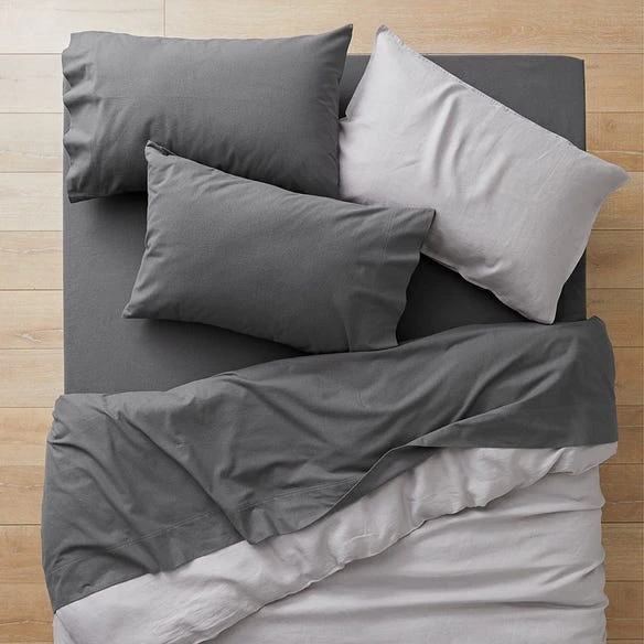 Flannelette Sheet Set - Charcoal