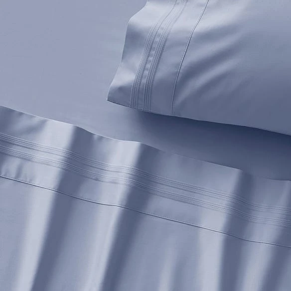 Caton 500 TC Bamboo/ Cotton Sheet Set - Chambray – Image 3