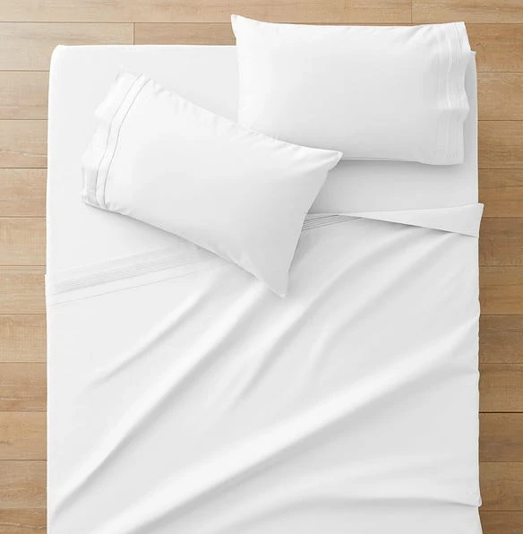 Luxe 1200 TC Egyptian Cotton Sheet Set - White – Image 2