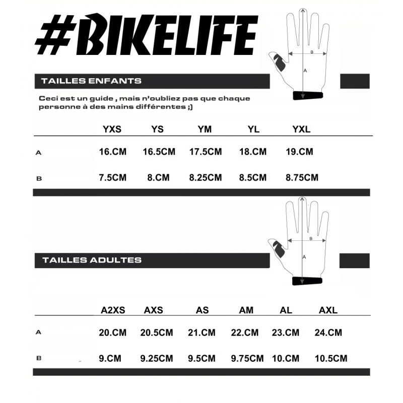 Gants BIKELIFE 'Trick List' Noirs – Image 5