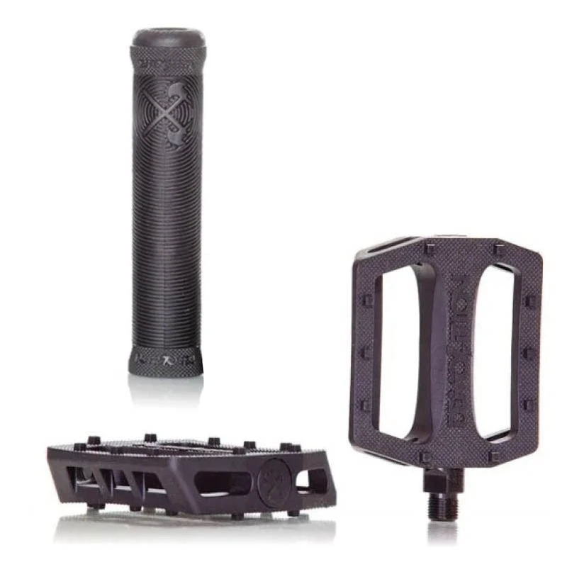Pack DEMOLITION Pédales + Poignées Flangeless Noires